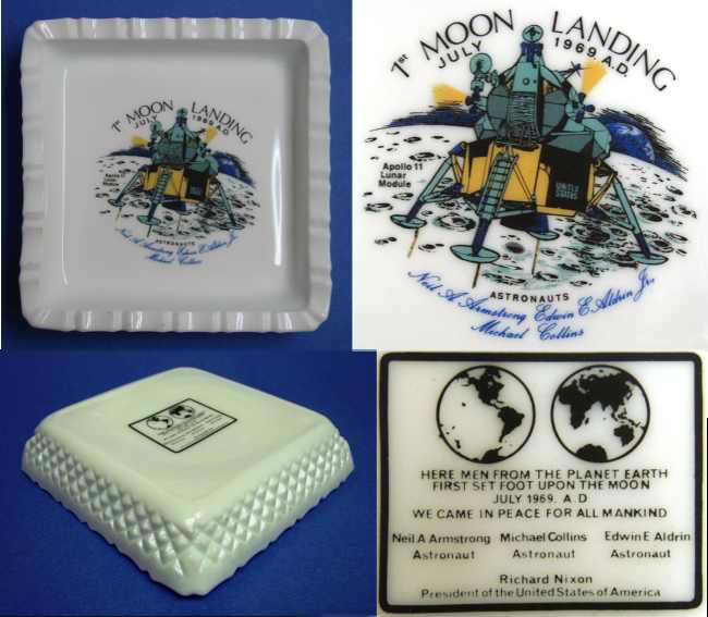 L. E. Smith #  322 Diamond Milk Glass Tray