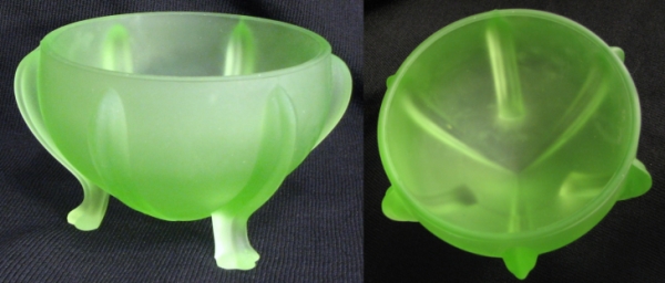 L. E. Smith Three-Legged Bowl