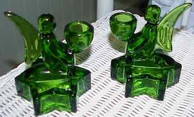 L. E. Smith # 6661 Angel Candleholders
