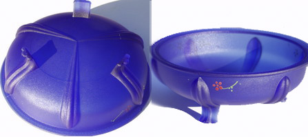 L. E. Smith # 1022 Three-Toed Console Bowl