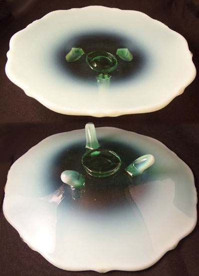 L. E. Smith # 525 Mount Pleasant Opalescent Tray