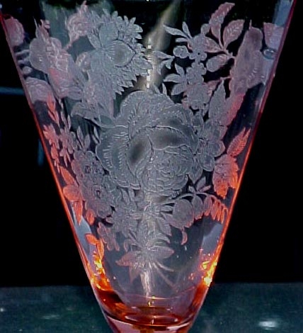 Cambridge # 722 Dresden Rose Etch