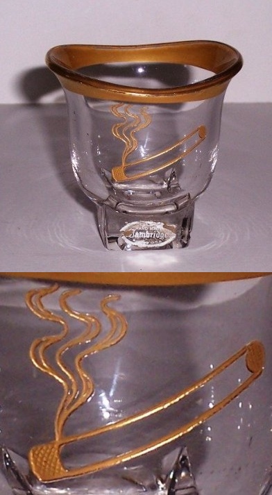 Cambridge Cigarette Etch Shown on #3797/40 Square Cigarette Holder