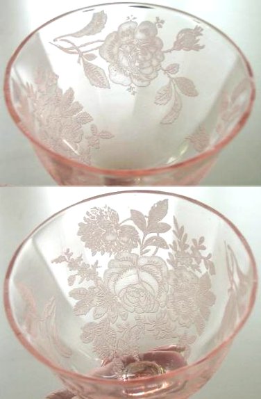 Cambridge # 722 Dresden Rose Etch