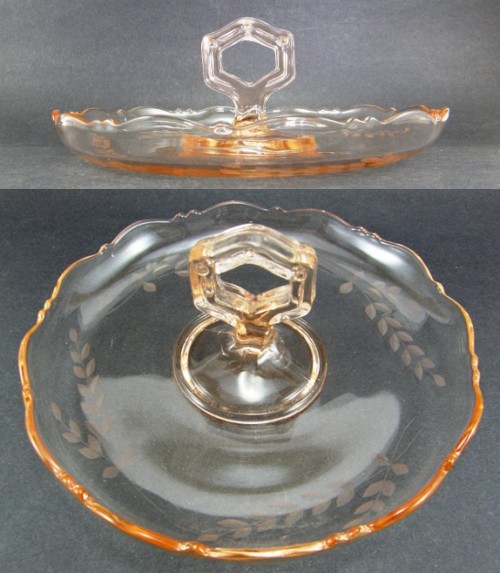 L. E. Smith # 505 Center Handle Bowl