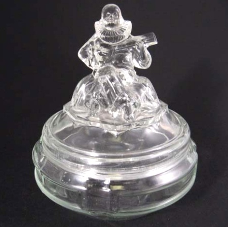 L. E. Smith Minstrel Powder Jar