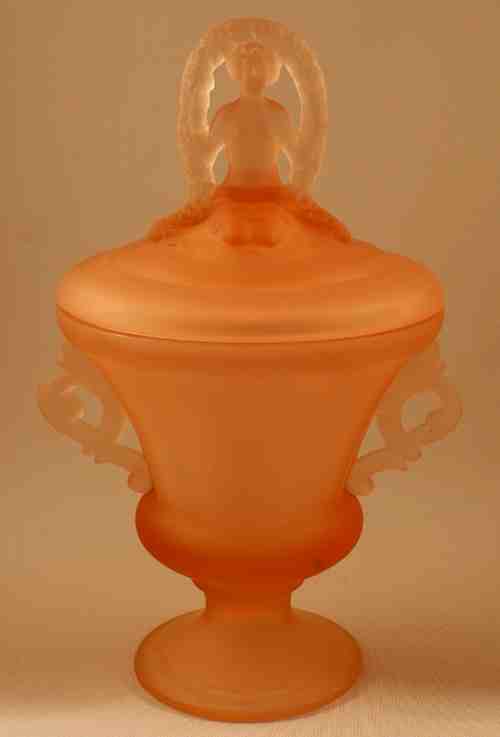 L. E. Smith "Spring Nymph" Powder Jar