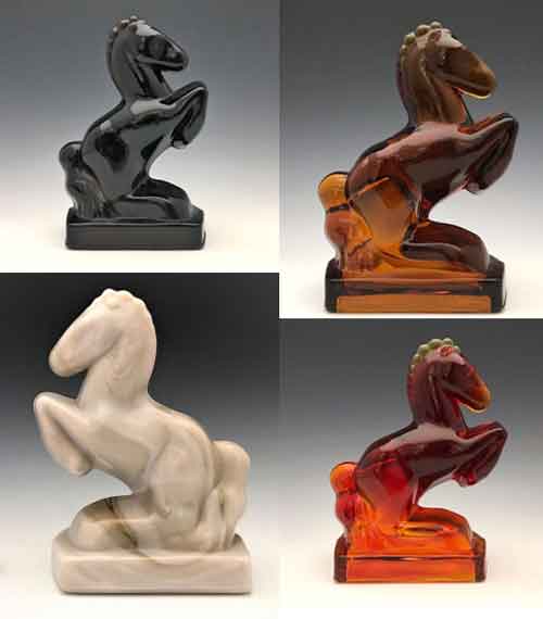 L.E. Smith #6200 Rearing Horse Bookend