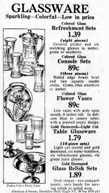 Paden City # 191 Party Line Advertisement