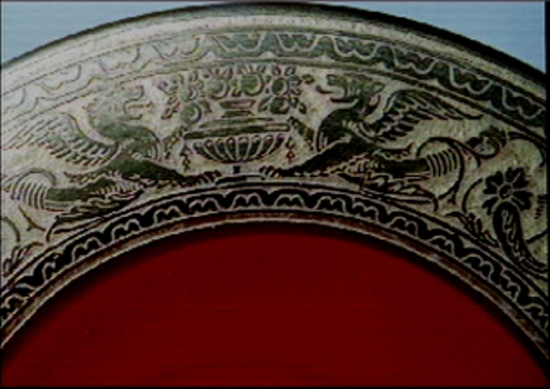 Maryland Glass Co. Dragon Etch