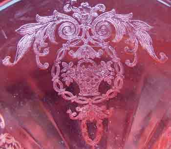 Maryland Glass Co. Basket Etch