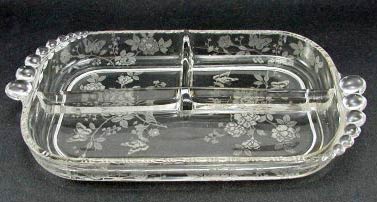 Duncan & Miller Charmaine Rose Etch on #301 Teardrop Relish