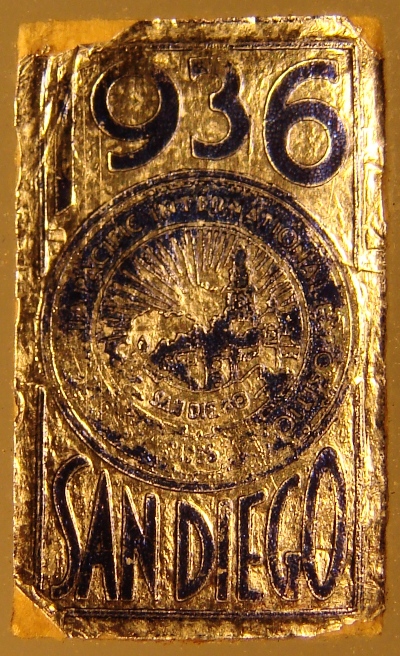 1936 California Pacific International Label