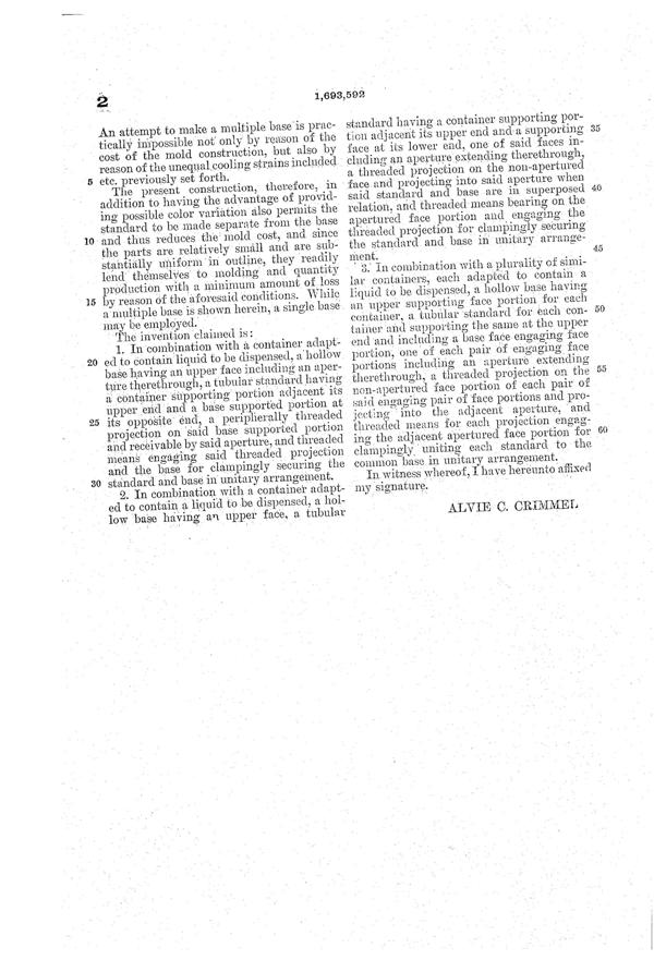 Sneath Dispenser Patent 1693592-3