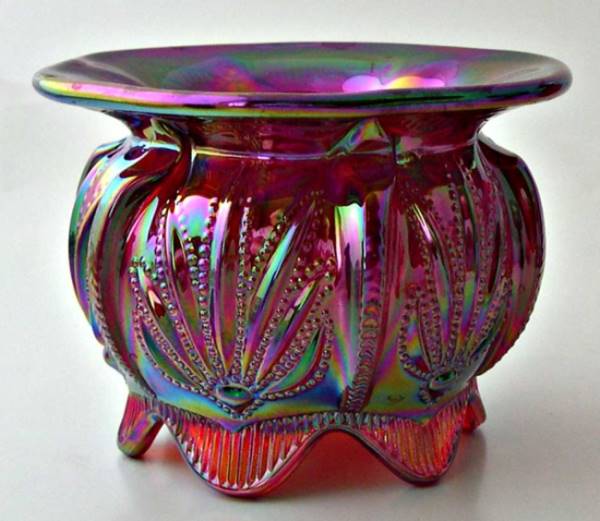 Fenton Cactus Ladies Cuspidor Made for Levay