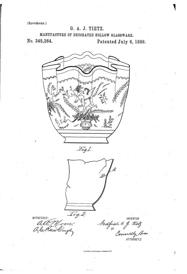 Phoenix Light Fixture Shade Patent  345264-1