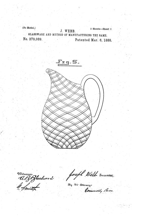 Phoenix Spiral Air-Trap Glass Patent  379089-2