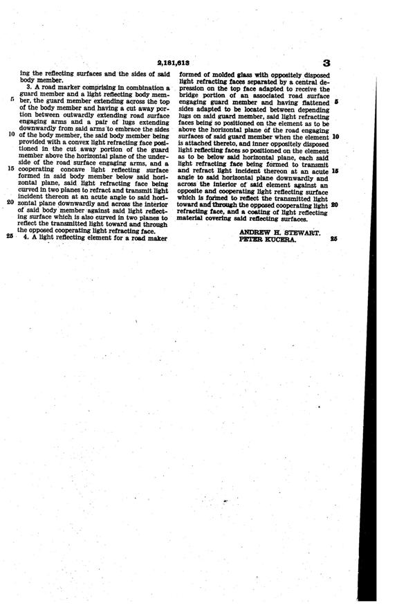 Phoenix Highway Reflector Patent 2181613-4