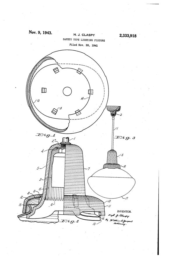 Phoenix Light Fixture Patent 2333918-1