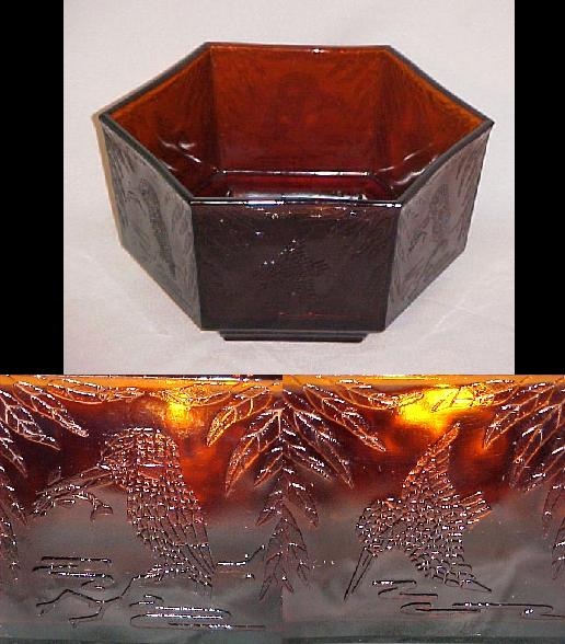 Sherdley Glass #P262 Kingfisher Bowl