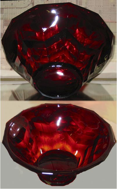 Gullaskruf-Sweden Ruby Bowl