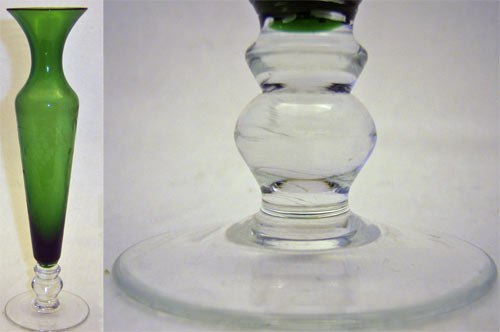 Chinese Bud Vase with Grape Cutting