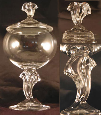 Bleikristall, Austria Twist Covered Compote