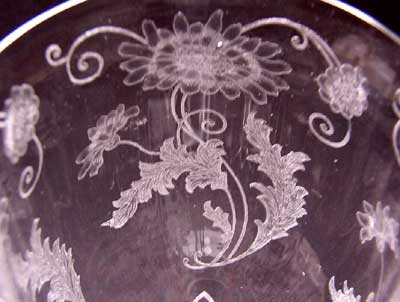 Fostoria # 324 Daisy Etch Variation