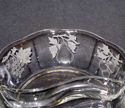 Fostoria # 320 Fruit Design on Layfayette Blank