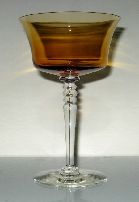 Central #1471 Bi-Color Saucer Champagne