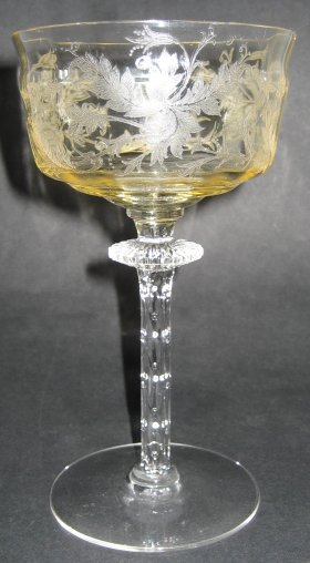 Tiffin #15065 Stem with Cadena Etch