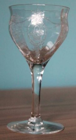 U. S. Glass #14178 Stem w/ Adam Etch