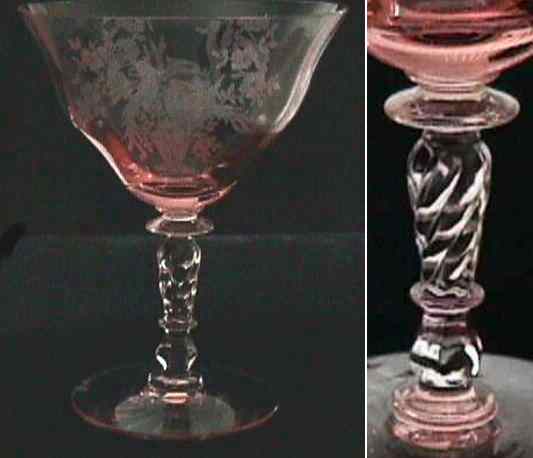 Tiffin #15037 Sundae w/ Persian Pheasant Etch