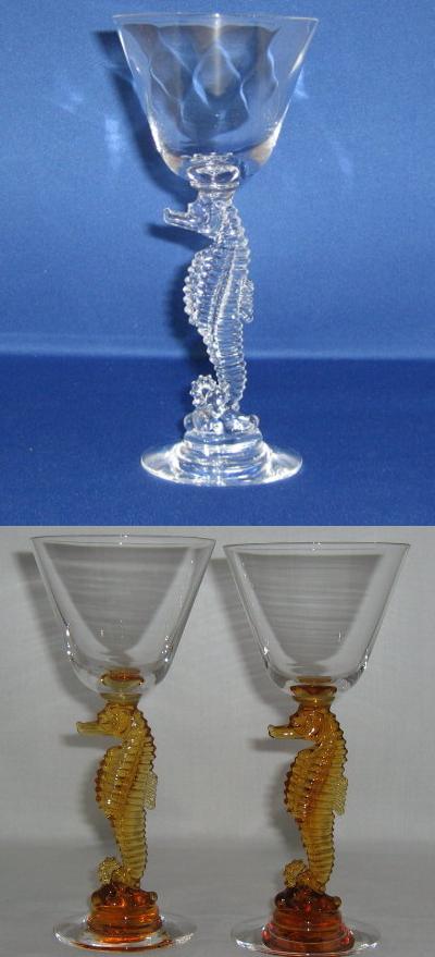 Heisey #5074 Sea Horse Cordial