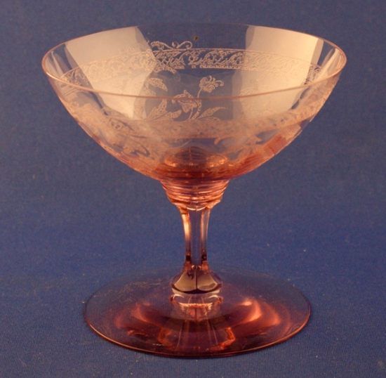 Heisey #3350 Wabash Sherbet w/ # 440 Frontenac Etch