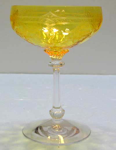 Heisey #3380 Old Dominion Saucer Champagne