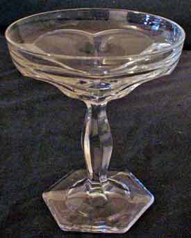 Heisey # 351 Priscilla Saucer Champagne