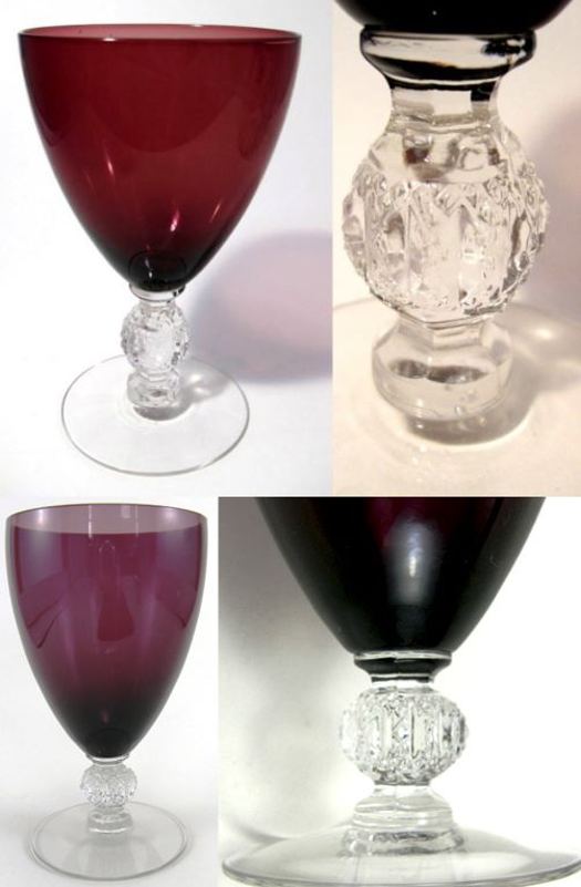 Cambridge #1066 Aurora Goblet & Tumbler