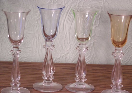 Cambridge #3575 Stradivarius Harlequin Varitone Cordials