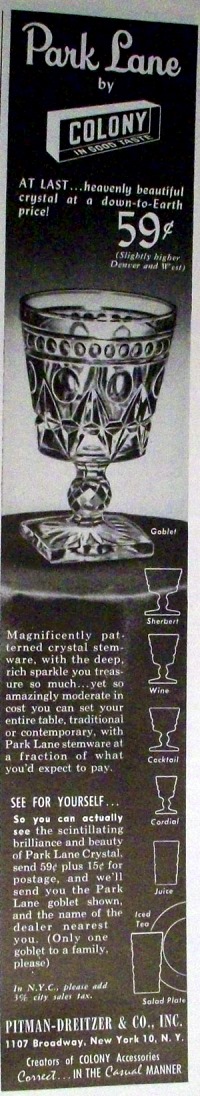 Pitman-Dreitzer Park Lane Advertisement