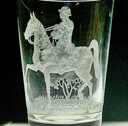 Heisey # 463 Equestrian Etch