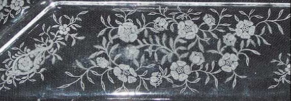 Heisey # 501 Belle-Le-Rose Etch