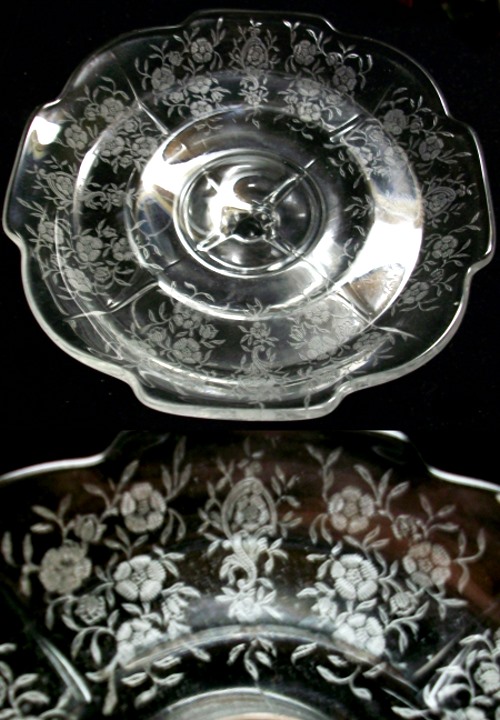 Heisey # 501 Belle-Le-Rose Etch