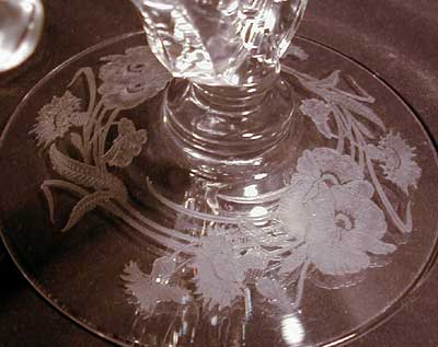 Heisey # 508 Floral Etch