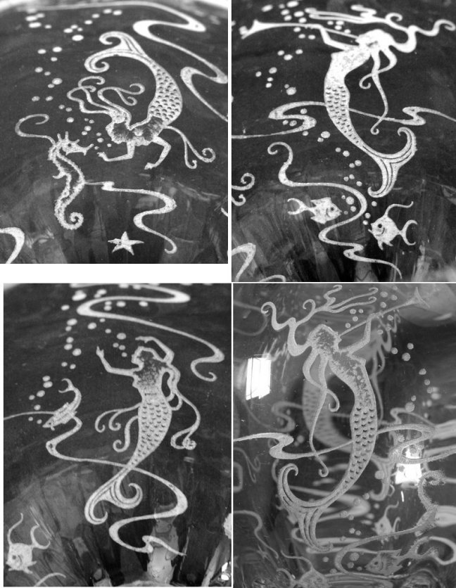 Heisey # 469 Mermaids Etch