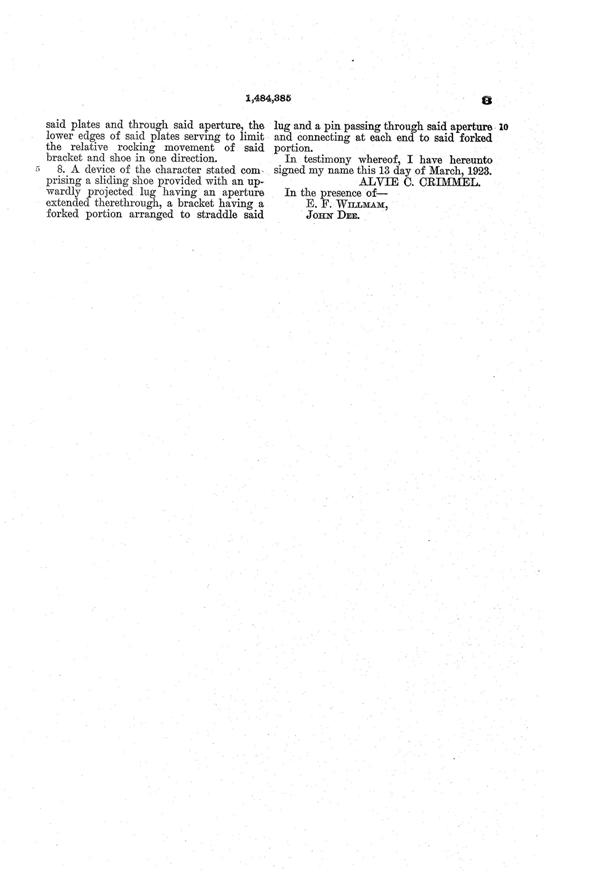 Sneath Furniture Caster Patent 1484385-4