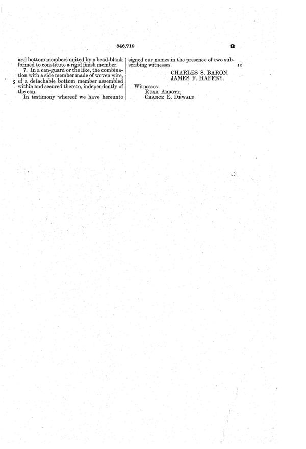 U. S. Glass Protective Cover Patent  846719-5