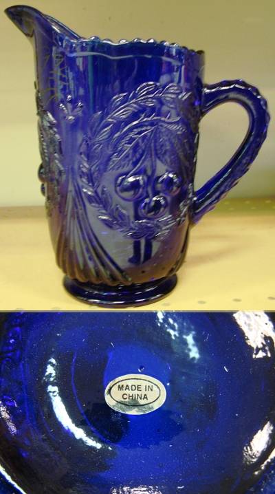 Reproduction Wreathed Cherry Pitcher