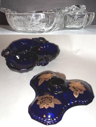 Cambridge #3500/57 Gadroon Candy w/ Lid