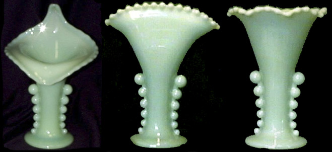 Candlewick Reproduction Jadeite Vases